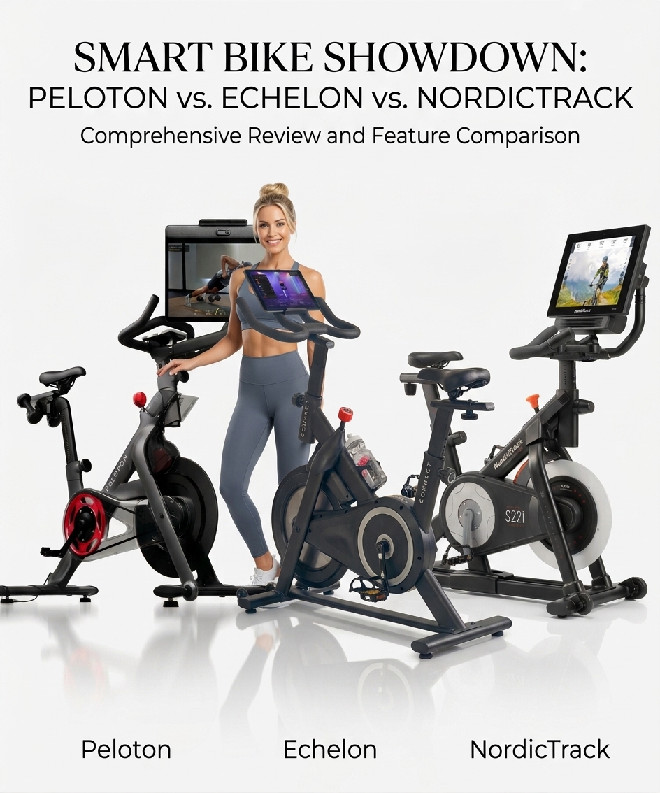 Smart Bike Comparison: Peloton vs NordicTrack vs Echelon